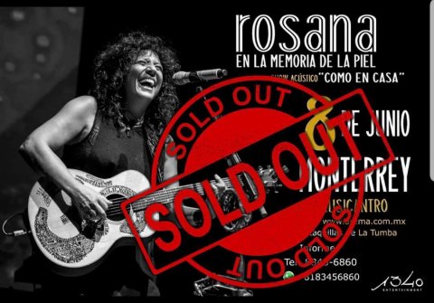 Rosana arranca esta noche su gira en México con el cartel de sold out en Monterrey