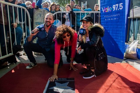 Rosana consigue "su estrella" en las calles de Buenos Aires